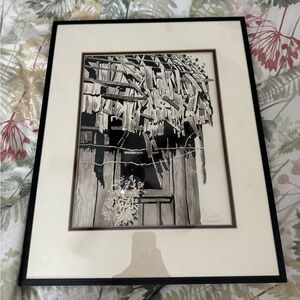 “Old Roof” Original Framed Artwork by M. Sorenson